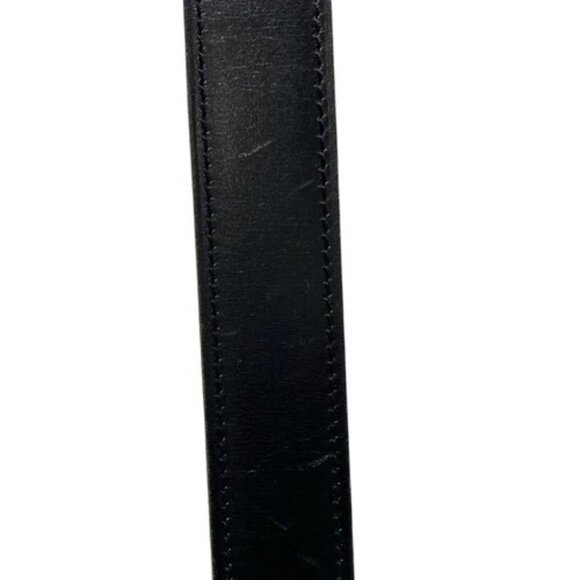 HERMES Hapi - Black Gold Box Calf Togo Hardware Square F Belt